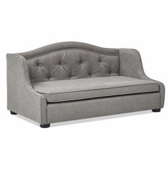 Robin 35 Tufted Wingback Pet Sofa Bed, Medium, Uptown Gray Stain