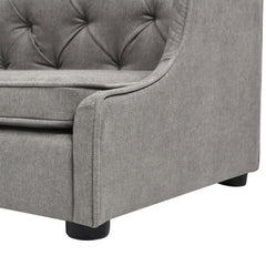 Robin 35 Tufted Wingback Pet Sofa Bed, Medium, Uptown Gray Stain