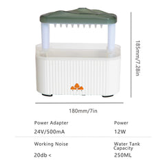 Diffuser Essential Oil Diffuser New Simulated Raindrop Colorful Humidifier Heavy Fog Home Office Atmosphere Light with Colorful