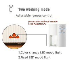 Diffuser Essential Oil Diffuser New Simulated Raindrop Colorful Humidifier Heavy Fog Home Office Atmosphere Light with Colorful