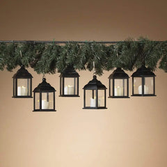 LED Candle Lanterns Set Remote Control Operated Holiday Decoration Battery Powered 5.4" Height