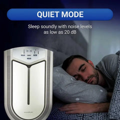 Air Shield UV Air Purifier for Large Room Home Allergies Pets Hair in Bedroom, H13 True HEPA Filter, Remove 99.97%