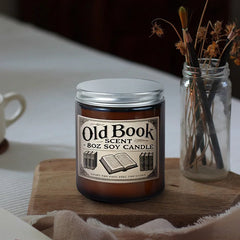 Old Book Flavored Soy Candles - Aromatherapy, Candle Soy Gifts, Home Scented Candles, Valentine's Day Gifts