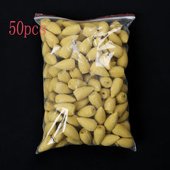 Mixed Waterfall Smoke Backflow Natural Incense Cone Incense Sandal Lavender Multi-scented Suitable for Places Tea Room Yoga Room