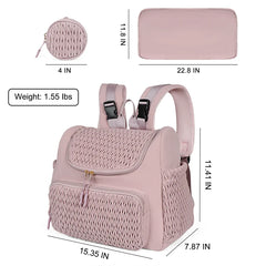 Mommy Diaper Bag Baby Stroller Organizer Backpack Large Capacity Outdoor Travel Maternity Bag With Insulated Pocket Changing Pad