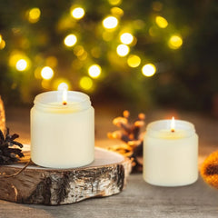 50 Pcs Mini Mason 3.5oz Scented Candles Bulk 10 Fragrances (Xmas Scent), Aromatherapy Candles