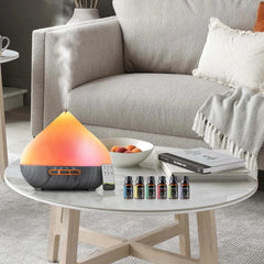 500ml  Aroma Diffuser with Remote Control and Timer Cool Mist Humidifier for Large Room 6 Oil Set