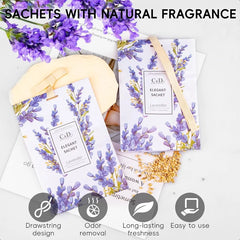 Scented Sachet for Drawers and Closets LongLasting Air Freshener Sachets Bags Hanging Potpourri Bags with Fragrances for House
