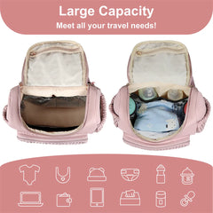 Mommy Diaper Bag Baby Stroller Organizer Backpack Large Capacity Outdoor Travel Maternity Bag With Insulated Pocket Changing Pad