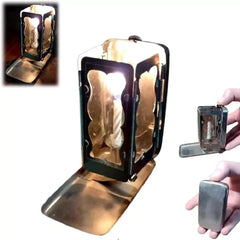 1-6PCS Pocket Candle Lantern Foldable Collapsible Wax Candles Lamps Birthday Wedding Table Decoration Outdoor Camping Light Tool