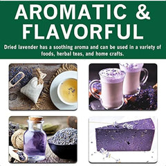 SPICES VILLAGE Lavender Dried Lavender Buds Natural Lavender Buds for Food 2 oz Herbal Tea Potpourri Wedding Confetti Pillow Ko