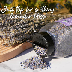 NPG Freeze Dried Lavender Flowers 4 Oz Culinary Grade Lavender Buds for Tea Baking DIY Soap Candle Making Potpourri Natural Fra