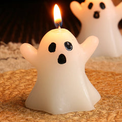 Halloween Ghost Scented Candle Creative Desktop Ghost Candle Multifunctional Gothic Candle Decoration for Home Bedroom