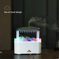 Diffuser Essential Oil Diffuser New Simulated Raindrop Colorful Humidifier Heavy Fog Home Office Atmosphere Light with Colorful