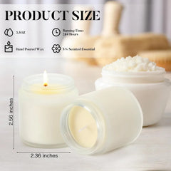 50 Pcs Mini Mason 3.5oz Scented Candles Bulk 10 Fragrances (Xmas Scent), Aromatherapy Candles