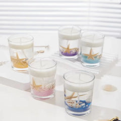 1pcs  Summer Sea  Jelly Wax Scented Candle Birthday for Girl Women Fragrance Candles  Decoration