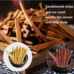 Natural Sandalwood Stick Small Logs Of Sticks Aromatic Fragrance Sandal Wood Chips For Aromatherapy Aroma Burning Incense Stick