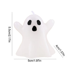 Halloween Ghost Scented Candle Creative Desktop Ghost Candle Multifunctional Gothic Candle Decoration for Home Bedroom