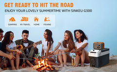 300W Portable Power Station with 60W Solar Panel 260Wh/70000mAh Outdoor Solar Generator 110V Outlet Solar Power Bank for Camping