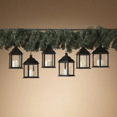 LED Candle Lanterns Set Remote Control Operated Holiday Decoration Battery Powered 5.4" Height