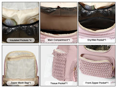 Mommy Diaper Bag Baby Stroller Organizer Backpack Large Capacity Outdoor Travel Maternity Bag With Insulated Pocket Changing Pad