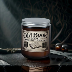 Old Book Flavored Soy Candles - Aromatherapy, Candle Soy Gifts, Home Scented Candles, Valentine's Day Gifts