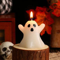 Halloween Ghost Scented Candle Creative Desktop Ghost Candle Multifunctional Gothic Candle Decoration for Home Bedroom