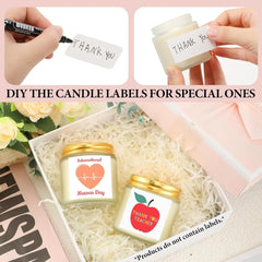 50 Pcs Mini Mason 3.5oz Scented Candles Bulk 10 Fragrances (Xmas Scent), Aromatherapy Candles