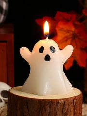 Halloween Ghost Scented Candle Creative Desktop Ghost Candle Multifunctional Gothic Candle Decoration for Home Bedroom