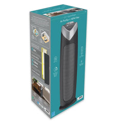 HEPA Air Purifier GermGuardian Removes Smoke Mold Odors 740 sq.ft. Kit Tower Gray Ultra-Quiet Energy Star Refreshing Night Sleep