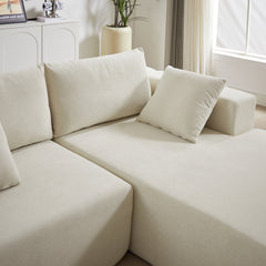 Modern Chenille Upholstered Sectional Sofa Couch Set,Modular 108' L