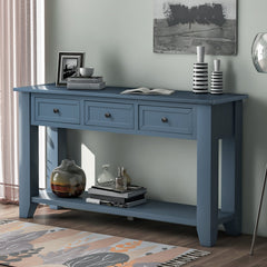 55'' Modern Console Table Sofa Table for Living Room with 3 Drawers