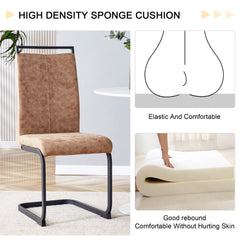 Dining Chairs,tech cloth High Back Upholstered Side Chair with