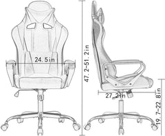 Gaming Chair Racing Chair Office Chair Ergonomic High-Back Leather