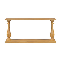 Vintage Sofa Table Console Table with Luxurious Pine Veneer and