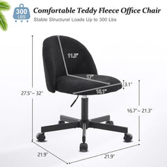 Candy Chair Armless Cute Desk Chair,Comfy Small Office Chair with
