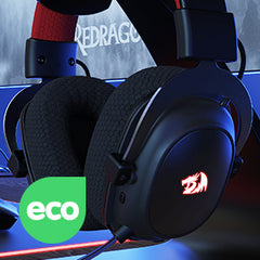 Redragon H510 PRO Zeus-X RGB Wireless Gaming Headset 7.1 Surround Sound 53MM Audio Drivers  Multi Platforms Headphone