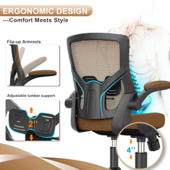 Office Chair, High Back Desk Chair Adjustable Height and Ergonomic