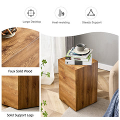 Modern MDF Coffee Table with Wood Grain Texture and Stylish Design