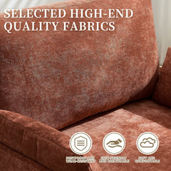 Mid-Century Modern Foldable Sofa Bed Recliner, 3-in-1 Convertible
