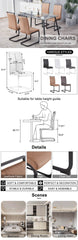 Dining Chairs,tech cloth High Back Upholstered Side Chair with