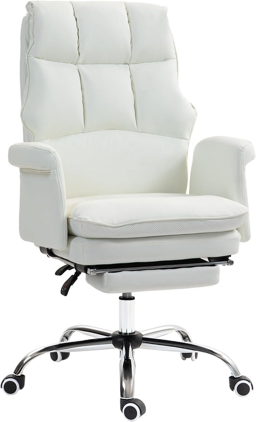 Executive Office Chair, PU Leather Ergonomic Office Desk Chair with