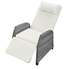 Outdoor Rattan Two-person Combination With Coffee Table, Adjustable,