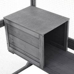 Outdoor DIY Cat House Catio with Double Enter Doors, Platforms, and