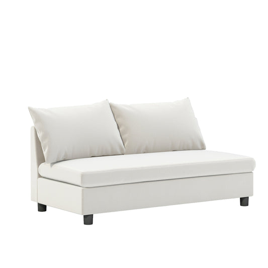 Loveseat Module for Modular Sectional Sofa,Chenille,Minimalist Style,2