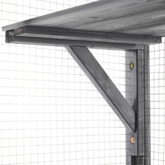 Outdoor DIY Cat House Catio with Double Enter Doors, Platforms, and