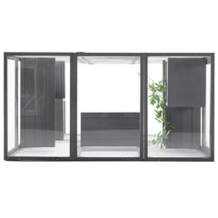 Outdoor DIY Cat House Catio with Double Enter Doors, Platforms, and