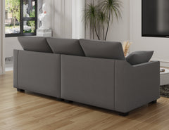 78.7"  Sofa Couch 3-Seater Sofa with Pillows Polyester Upholstery Duck
