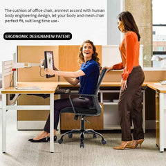 Home Office Chair Ergonomic Desk Chair Swivel Rolling Computer Chair