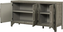 Modern Wood Buffet Sideboard with 3 Doors, Farmhouse Free Standing